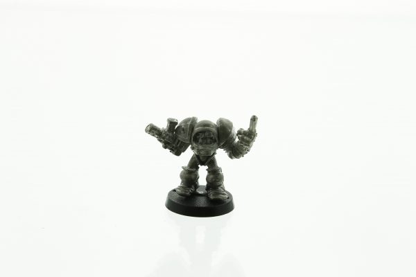 Rogue Trader Ork Nob with Combined Bionik Arm Flamer & Laspistol