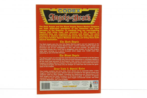 Warhammer 40K Angels of Death Codex