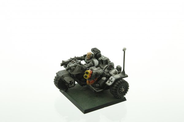 Warhammer 40K Space Marines Black Templars Attack Bike Metal