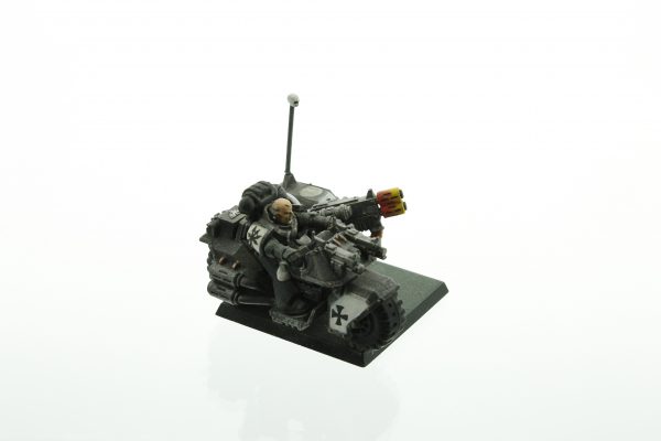 Warhammer 40K Space Marines Black Templars Attack Bike Metal