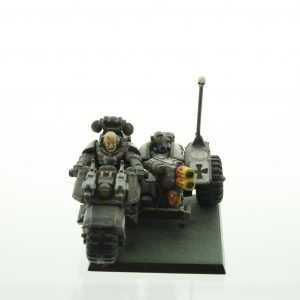 Warhammer 40K Space Marines Black Templars Attack Bike Metal