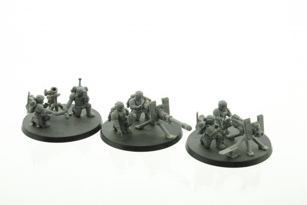 Warhammer 40.000 Imperial Guard Cadian Heavy Weapon Squad Team Astra Militarum