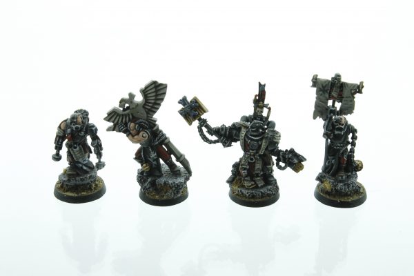 Black Templars Chaplain Grimaldus & Retinue