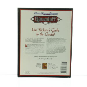 Ravenloft Van Richten's Guide to the Created