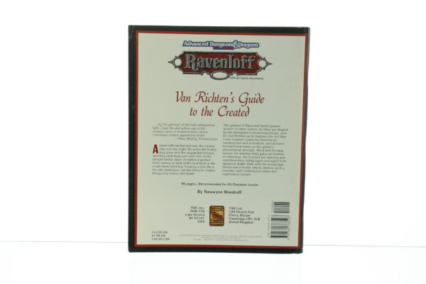 Ravenloft Van Richten's Guide to the Created