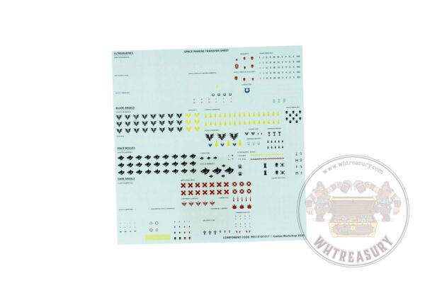 Space Marine Transfer Sheet